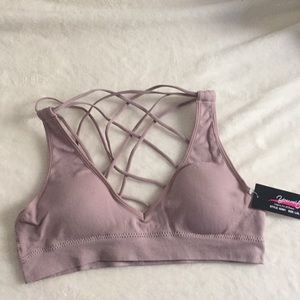 Criss Cross Strappy Sports Bra
